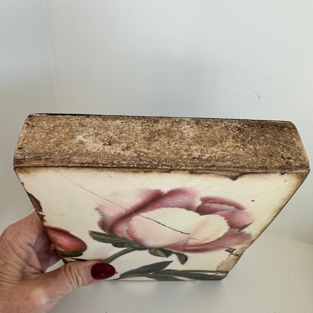 Sid Dickens T-148 MYSTIC BLOOM Pink and Green Floral Tile - Picture 4 of 14